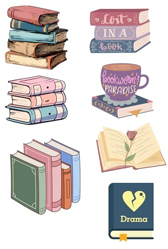 Edible print A4 Books Reading theme Cake topper set cake decorationsWafer Card NOT-PRECUT - Birthday Retirement - Librarian