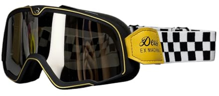 Motorradbrille - Winddichte Motocross Brille | Staubdichte Motocross Racing Helm Brille | Scooter Go0ggles | Skibrille zum Radfahren, Reiten, Klettern & Skifahren, Herren Damen
