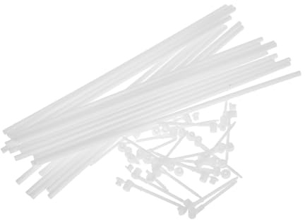 Windmill Accessories 20 Set Plastic Rods Replacement Bars | DIY Projects and Decorations, White Wear-resistant Design for Hobbyists, Easy Installation Versatile Use