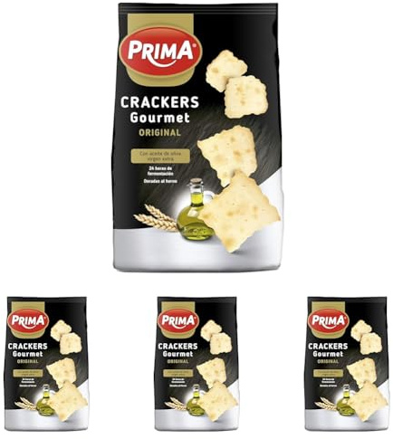 Prima Crackers Gourmet Original 150 g (Paquete de 4)