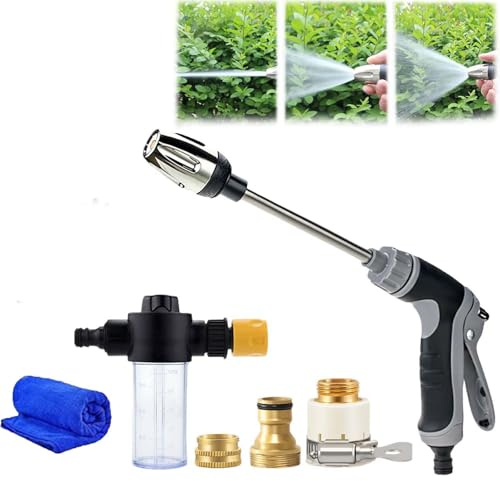 Jetterix Nettoyeur Haute Pression – 2026 Nouveau Jetterix Pistolet de Nettoyage Puissant avec Buse Multi-Angle, Embout Haute Pression pour Tuyau d'Arrosage, Voiture & Terrasse (1 pcs)