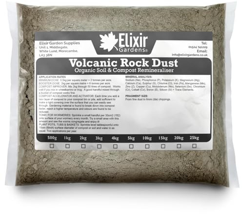 Elixir Gardens Volcanic Rock Dust Organic Fertiliser 2.5KG Bag