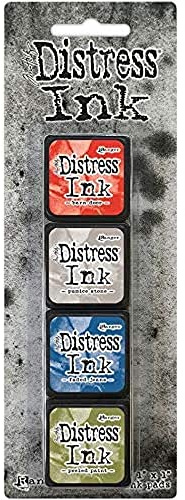 Ranger 15TDPK40354 Tim Holtz Mini Distress Ink Kit 5, Plastik, mehrfarbig, 10 x 2,5 x 1,3 cm