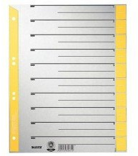 Leitz Trennbl„tter, farbiger Lochrand - A4 šberbreite, gelb, 100 Stck