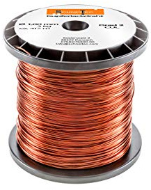 Kupferlackdraht W210 Ø 1,00 mm 3 kg, ca. 417m - CU Lackdraht Grad 2 CUL Kupferdraht Gewicht 3 Kilogramm Durchmesser 1,00 Millimeter Wickeldraht Kupfer Draht nach IEC 60317-13