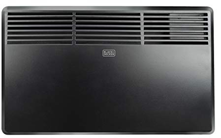 Black+Decker BXCSH1200E Termoconvettore, 1200 W, Steel, Nero