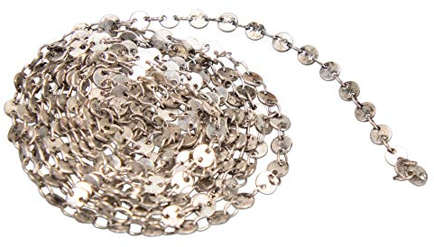 Alpenflüstern Dirndl-Miederkette Linda 150 cm - dekorative Trachtenkette fürs Mieder, Trachtenkette für Anhänger, Damen-Trachtenschmuck, Dirndlkette antik-Silber-Farben DCH043