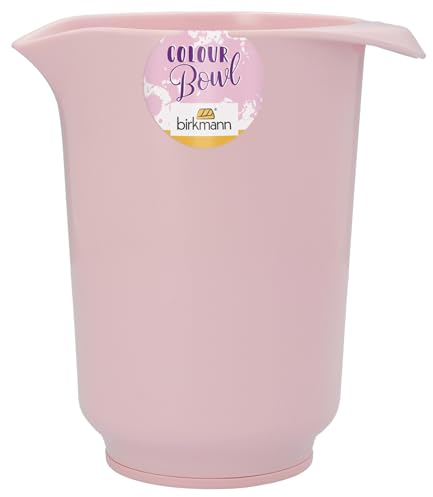 Birkmann, Colour Bowls Rührbecher, Rosa, 1,0 Liter, Melamin, kratzfest, standfest, nachhaltig, 708037, Rosé
