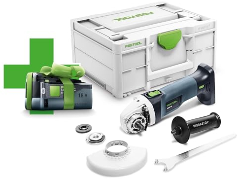 Festool Akku-Winkelschleifer AGC 18-125 EB-Basic-5,2, 577031, Schwarz