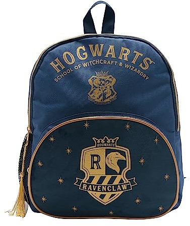 Warner Bros Harry Potter Alumni Backpack – Official Hogwarts School Bag with House Crest & Tassel Zip – Kids & Teens Rucksack