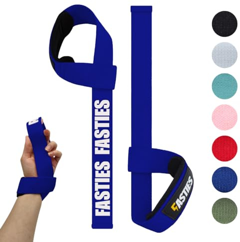FASTIES Zughilfen für Krafttraining - Gym Lifting Straps für Frauen & Herren | Griffhilfen für Kraftsport, Gewichtheben, Bodybuilding | Fitness-Zubehör für Deadlift, Kreuzheben, Weightlifting