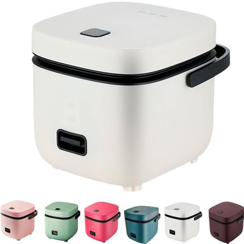 ZORZA Rice Cooker Small for 2 People, 1.2 L, White