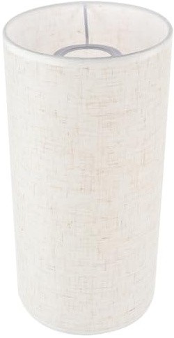 LIFKICH Pantalla Adecuado Redonda Beige Lino de Base Lámpara E27 Cubierta y Duradera y Estable Decoración Lámparas de Mesa Pie paracoración del Hogar