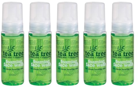 Teea Tree Foaming Face Wash 200ml - Keep Your Face Feeling and Looking Fresh By Using Teea Tree Foaming Face Wash - Pack of 5 x 200ml