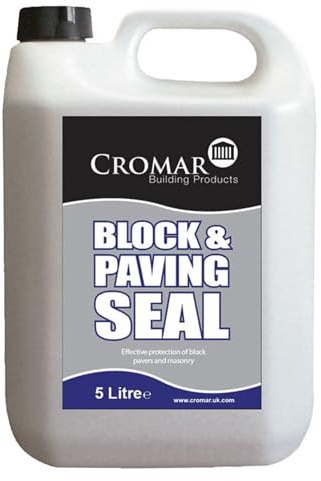 CROMAR AlphaChem Block & Paving Sealer | High Penetration Protective Sealer for Concrete – Brickwork – Masonry – Paving | Non-Yellowing – Vapour Permeable | Durable Block Paving Sealant | Clear – 5L