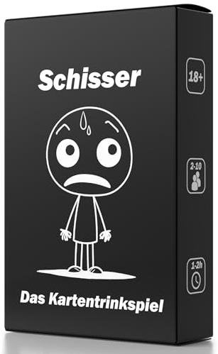 SCHISSER Karten Trinkspiel, Kartenspiele für Erwachsene, Partyspiele für lustige Kartenspiel Spieleabende, Party Games, Gesellschaftsspiele für Erwachsene, Junggesellenabschied Drinking Game