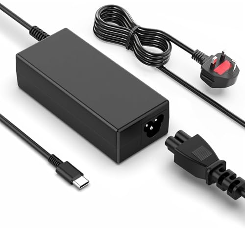45W USB C Laptop Charger Compatible with HP, Dell, Lenovo, Acer, Asus, Samsung Chromebook, Google Type C Fast Charging Power Adapter