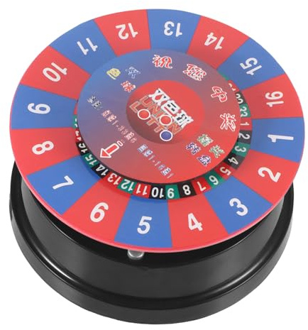 MOLUCKFU Trinkspiel Roulette Elektrisches Drehrad Plattenspieler keine Batterie Erforderlich für Party Ktv Event Unterhaltung