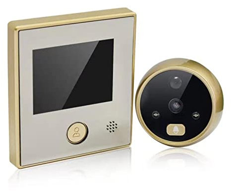 Doorbell Camera Wireless, Visual Doorbell Camera IR Night Vision Intercom Door Bell Viewer Smart Video Peephole Digital Door Eye Security,Easy to install