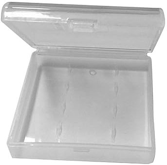 TINEASUR Boîte de Rangement Transparente pour 4 Piles en Plastique PP Protection Portable Légère pour Piles AAA Voyages