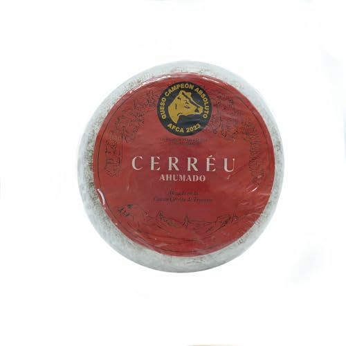 LA PASIEGA DE PEÑAPELADA Cerréu Queso Ahumado Afinado, Queso redondo 500 gr (aprox) Al vacío - Textura Mantecosa y Sabor Complejo Elaborado con Leche de Vaca Pasteurizada - Calidad Artesanal Española