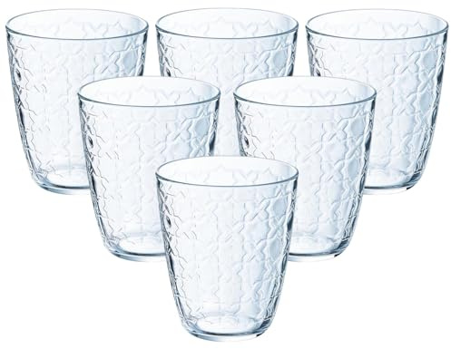 UNIQUE HOME LIVING Drinking Tumbler Glasses, 300ml, Set of 6