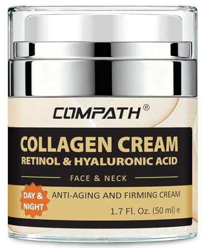 Collagen Face Cream, with Retinol Vitamin E Hyaluronic Acid, Anti-Aging Anti-Wrinkle Firming Day Night Facial Moisturizer, Face Neck Skincare Cream. (50ML)