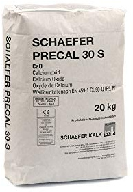 Weißfeinkalk, gebrannter und gemahlener Kalk (Pulver-Kalk), 20 kg, höchstreaktiv