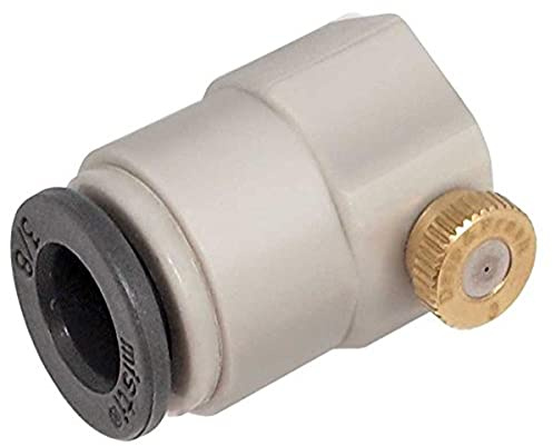 Drip&Fresh Tapón automático de 3/8 con tobera de latón incluida, para Sistemas de nebulización, Multicolor, 1x1x1 cm, C5117