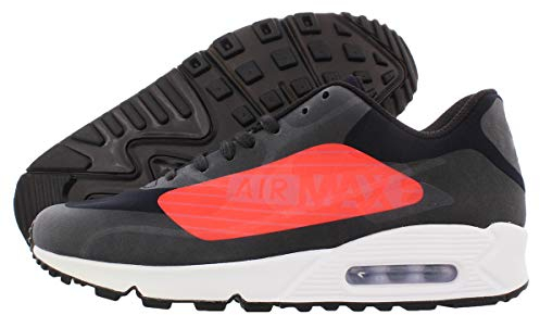 NIKE Air Max 90 NS GPX Herren Running AJ7182 Sneakers Turnschuhe (UK 7 US 8 EU 41, Black Bright Crimson 003)