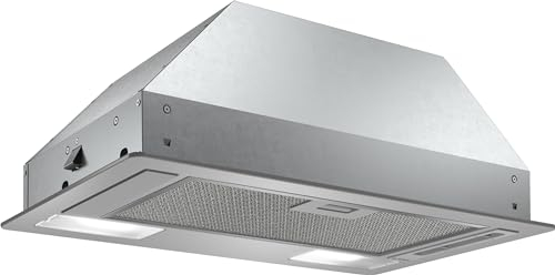 Bosch DLN53AA70 Hotte Groupe filtrant Série 2 encastrable, 1 moteur et 3 vitesses d'aspiration, Eclairage LED, 53 cm, Anthracite