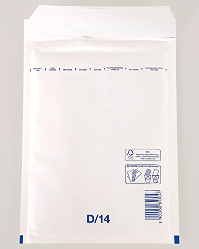 100 Stück Luftpolsterumschlag 4/D 200x275 mm weiß