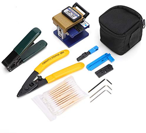 FTTH Empalme Empalme Conexión en frío Kit de herramientas de extracción de fibra óptica con cuchilla de fibra FC-6S y separador de fibra óptica CFS-3