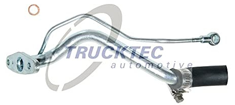 TRUCKTEC AUTOMOTIVE 02.18.077 Ölleitung für Turbolader Ölvorlaufleitung Turbolader Kompatibel mit SMART CITY-COUPE 450 FORTWO Coupe 450 CABRIO 450 FORTWO Cabrio 450 ROADSTER 452