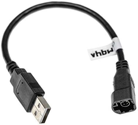 vhbw Adapterkabel kompatibel mit VW Touran GP2 (2010+) | up! (2011+) Auto, Fahrzeug - 4 Pin Autoradio Buchse auf USB A Stecker