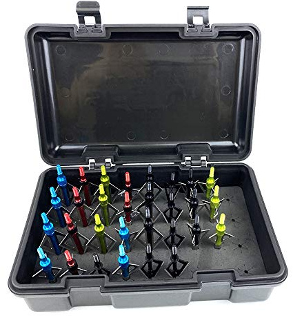 Smarkey Broadhead Storage Box Case for Compound Hunting Bow and Crossbow Accessory - 36PCS Stroage