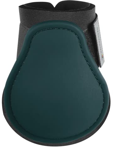 WALDHAUSEN Streichkappe Basic, Paar, Vollblut, tannengrün/schwarz