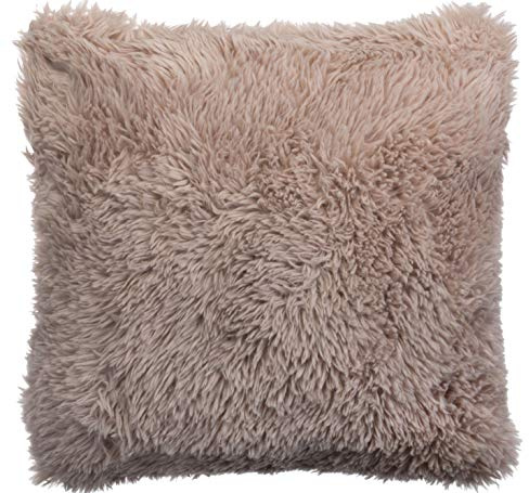 Brandsseller Fellkissen Kuschelkissen Dekokissen Sofakissen Zierkissen - Mit Füllung - ca. 45x45 cm Beige