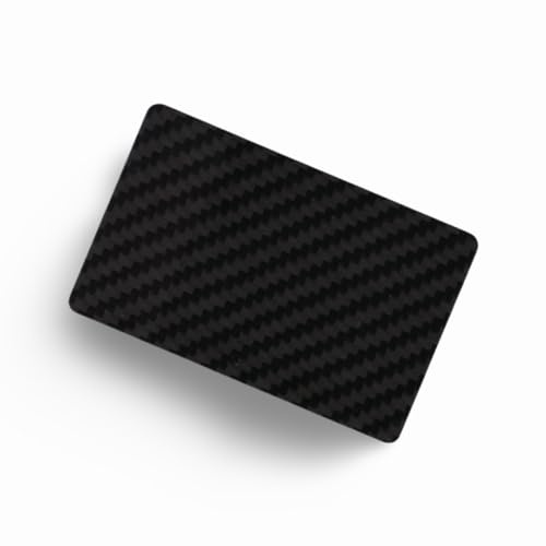 M&M Smartek Carbonfaser-Karte im EC-Format, Schwarz | Echte Kohlefaser ist leicht, formstabil und abriebfest; die glatte Oberfläche lässt sich reinigen und mehrfach verwenden.