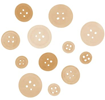 Knöpfe aus Naturholz, verschiedene Größen 30 Stück.