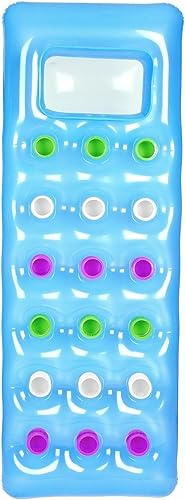 Bestway - Luftmadrass med fönster Fashion Lounge – blå – 188 x 71 cm