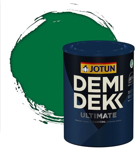Jotun - Peinture Bois, Lasure Opaque pour Extérieur et Intérieur Satinée - DEMI DEKK CLEAN TECH - RAL 6029 - Vert Menthe - 0,75L