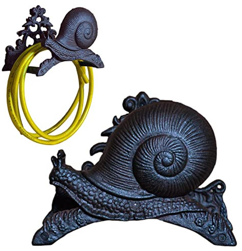 Soporte Para Manguera De Caracol, Soporte Para Manguera De Jardín De Hierro, Soporte De Pared Retro Para Manguera De Jardín, Soporte Para Manguera De Jardín Para Mangueras De Agua, Cables De Extensión