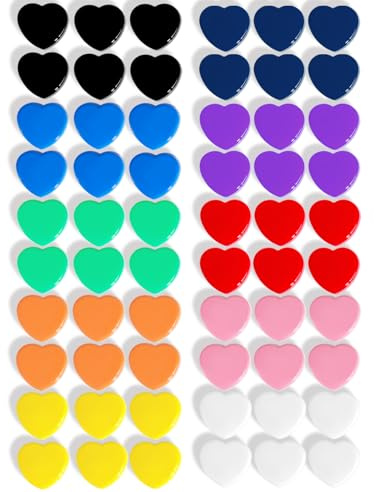 ZDZBLX Calamite Frigorifero - Magneti Colorati - 60 Pezzi - 10 Colori - Potenti - Mini - Magnetici per Lavagna e Frigo - Multiuso - Decorativi