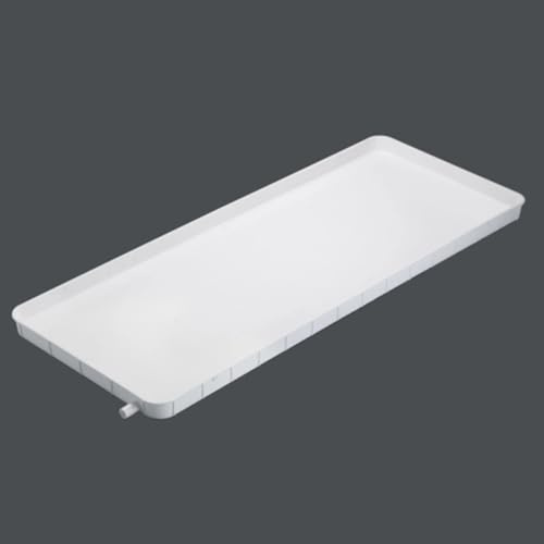Air Conditioner Drip Tray Condensate Drain Pan, General PP AC Drip Cushion Water Collecting Drainage Pan with Drain Kit, For Window AC and Mini Split Units Heat Pump Systems ( Color : 81.5*33cm/32*13i