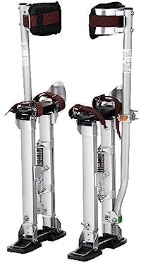 Trockenbau-Stelzen, 18''-30''/36''-50'', verstellbare Aluminium-Werkzeugstelzen mit schützenden Kniepolstern, rutschfeste Arbeitsstelzen for Zuhause Effizienz steigern(18in)