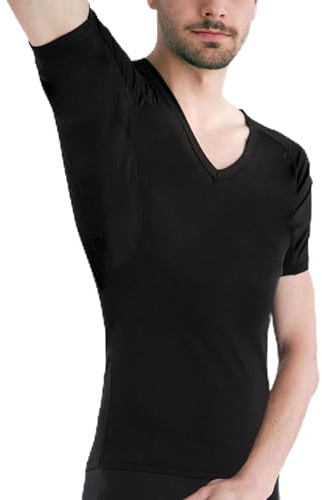 odaban® Anti-Schweiß Shirt Herren mit integrierten Achselpads | Unterhemd aus 95 % Lenzing™ Micro Modal, SILVADUR™ Geruchsschutz, atmungsaktiv, weich, maschinenwaschbar