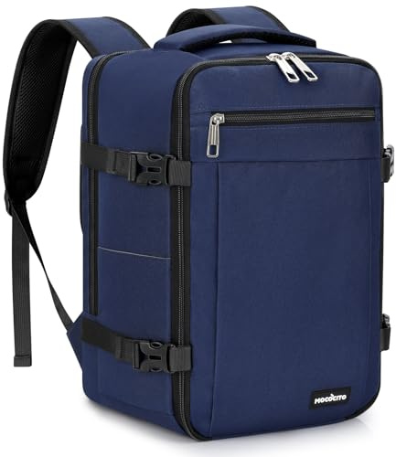 MOCOCITO Handgepäck Rucksack für Ryanair 40x20x25, Untersitz-Kabinentasche, Maximale Größe der Kabinenreisetasche Flugtasche, Gepäck Weekender mit Schultergurt Handtasche Sporttasche-20L(Blau)
