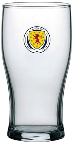 Scotland Pint Glass Tulip Etched Crest Official SFA Football Gift
