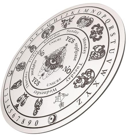 Hohopeti Holzpendelbrett aus Schwarzem Holz mit Komfortablem Griffgefühl und Einfachem Transport für Wahrsagezubehör und Dekoration Am Divination Table